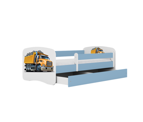 Bērnu gulta Blue Truck ar kasti ar matraci 180/80
