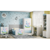 Bed babydreams blue baby elephant with drawer with mattress 180/80