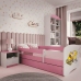 Детская кровать Pink Digger без выдвижного ящика с матрасом 160x80