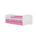 Детская кровать Pink Digger без выдвижного ящика с матрасом 160x80