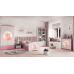 Bērnu gulta Pink Bear with Butterflies bez izvelkamās atvilktnes ar matraci 160x80
