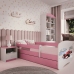Łóżko babydreams różowe formuła bez szuflady materac 180/80
