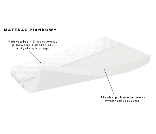 Łóżko babydreams różowe ciężarówka z szufladą materac 180/80
