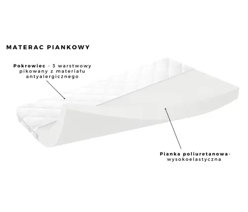 Łóżko babydreams różowe mały dino z szufladą materac 180/80