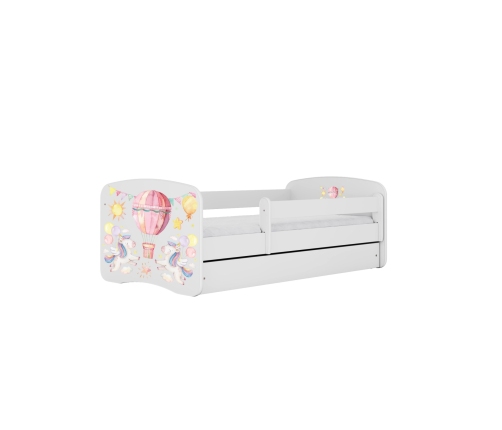 Bed babydreams pink balloon with drawer with mattress 140/70