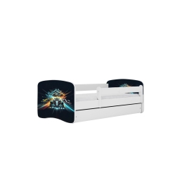 Bed babydreams blue race with drawer with mattress 140/70