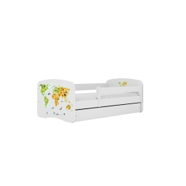 Bed babydreams pink map with drawer with mattress 160/80