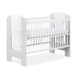 Bērnu gulta Klups NATI WHITE-GREY 120×60