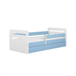 Łóżko tomi niebieskie z szufladą materac 140/80