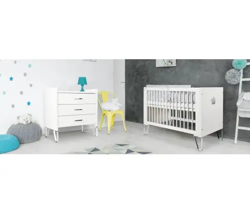 Bērnu gulta KLUPS BLANKA WHITE 140x70