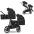 Easygo Duoflex Ebony Black Twin Stroller