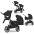 Easygo Duoflex Ebony Black Twin Stroller