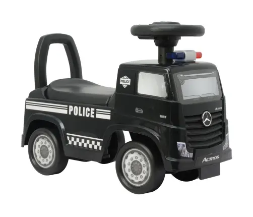 Детская машина-каталка Milly Mally Mercedes-Benz Actros Police Black