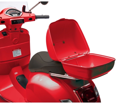 Bērnu elektriskais motocikls Vespa GTS Super Red
