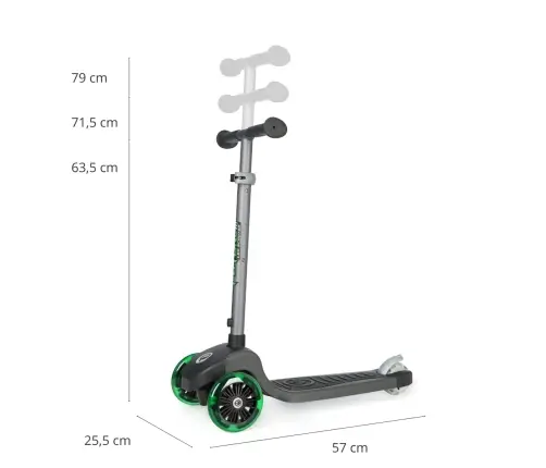 Skrejritenis Qplay Hulajnoga Future Eco New Green