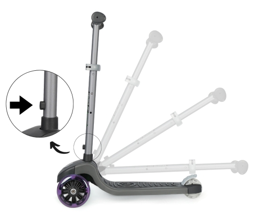 Skrejritenis Qplay Hulajnoga Future Eco Purple