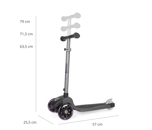 Skrejritenis Qplay Hulajnoga Future Eco Purple