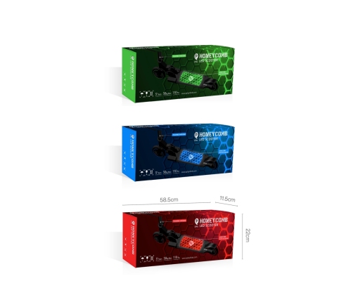 Skrejritenis Qplay Hulajnoga Honeycomb Red