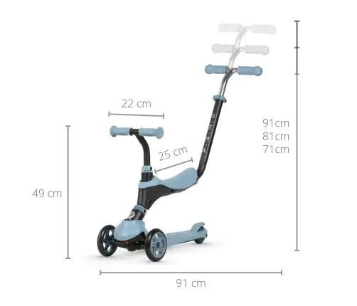 Qplay Hulajnoga Sema 3w1 Blue