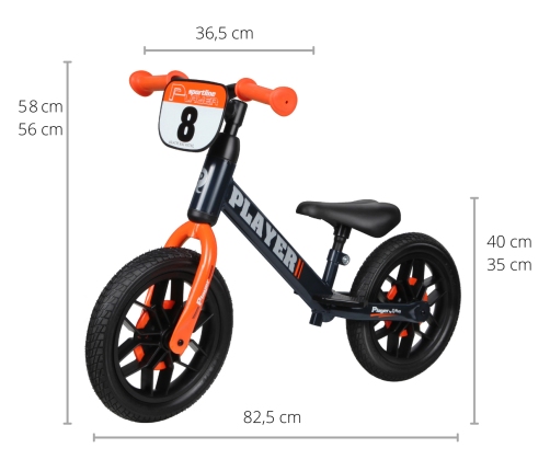 Balansa ritenis Qplay Player Orange