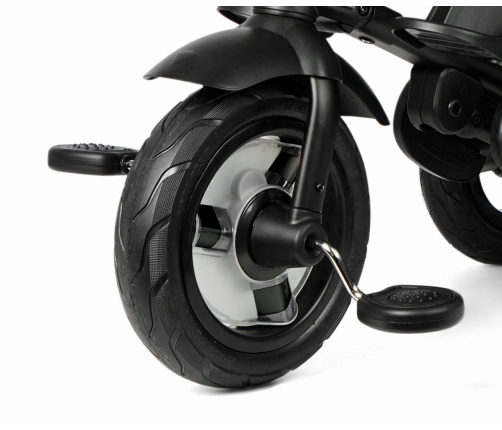 Bērnu trīsritenis Qplay Rito Deluxe Rubber Black