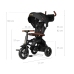 Bērnu trīsritenis Qplay Rito Deluxe Rubber Black