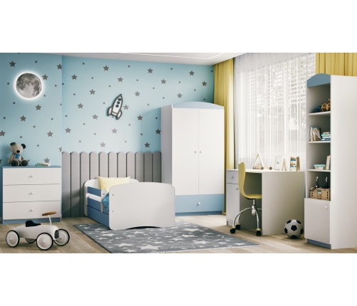 Szafa Babydreams niebieska bez wzoru