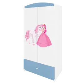 Szafa babydreams niebieska księżniczka konik