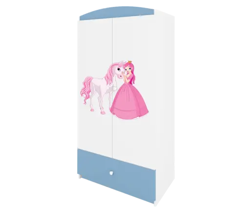 Szafa babydreams niebieska księżniczka konik