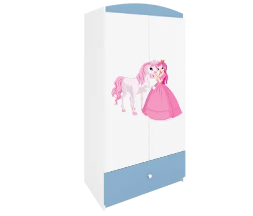 Szafa babydreams niebieska księżniczka konik