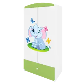 Szafa babydreams zielona słonik