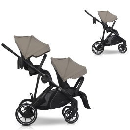 EasyGo Duoflex Savana Beige Kaksikute vanker