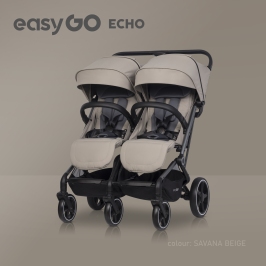 EasyGo Echo Savana Beige Twin strollers