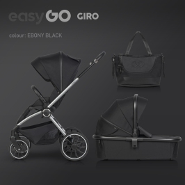 EasyGo Giro Ebony Black 2-in-1 Baby Stroller