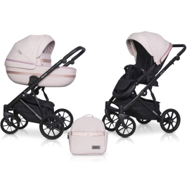 Riko Basic Delta Ecco 14 Rose Bērnu rati 2in1