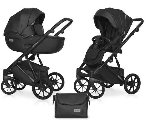 Riko Basic Montana Ecco 12 Carbon Bērnu ratiņi 2in1