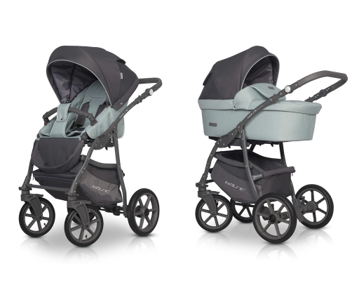 Riko Basic Pastel Basil Bērnu rati 2 in 1