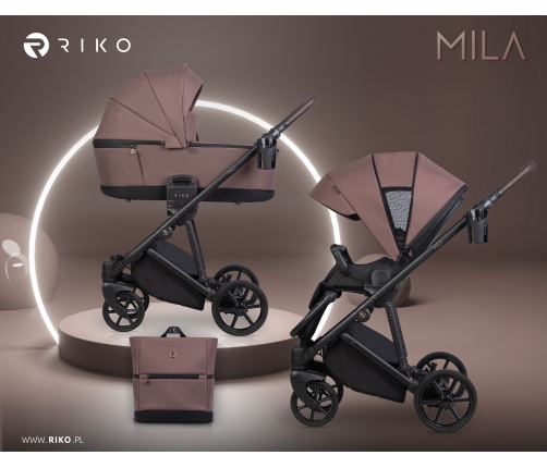 Riko Mila 03 Mousse Bērnu rati 2 in 1