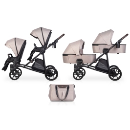 Riko Musso 01 Taupe Dvīņu rati 2in1