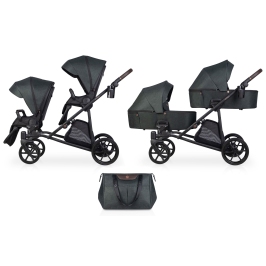Riko Musso 02 Forest Коляска для двойняшек 2in1
