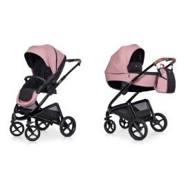 Riko XD Black Line Energy Pink Детская коляска 2in1