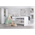 Bērnu gulta Klups DALIA WHITE-GREY 140x70