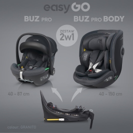 EasyGo Buz Pro 0-13 kg un EasyGo Buz Pro Body 0-36 kg Greener 2-in-1 Baby Car Seat