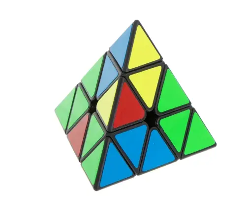 PYRAMINX puzzle kubs spēle Black MoYu
