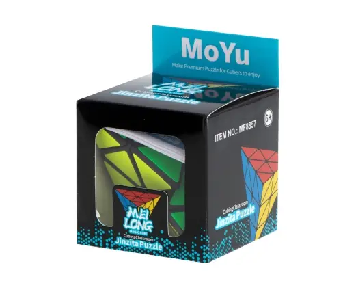 PYRAMINX puzzle kubs spēle Black MoYu