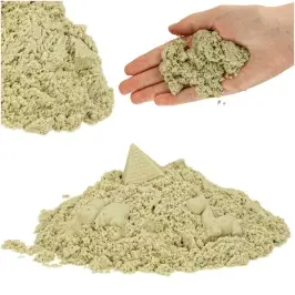 Kinētiskās smiltis 1kg maisā, dabiski bēšs