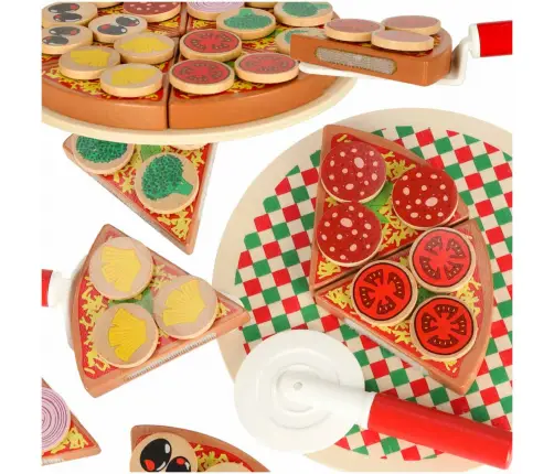 Picas koka spēļu komplekts ar piederumiem