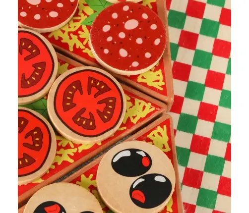 Picas koka spēļu komplekts ar piederumiem