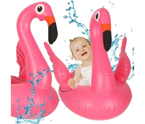 Piepūšamais bērnu pontona ritenis flamingo
