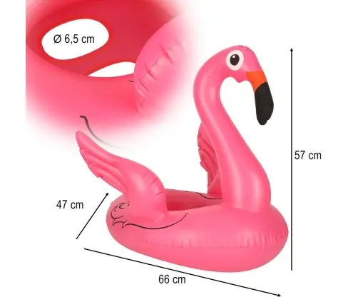 Piepūšamais bērnu pontona ritenis flamingo